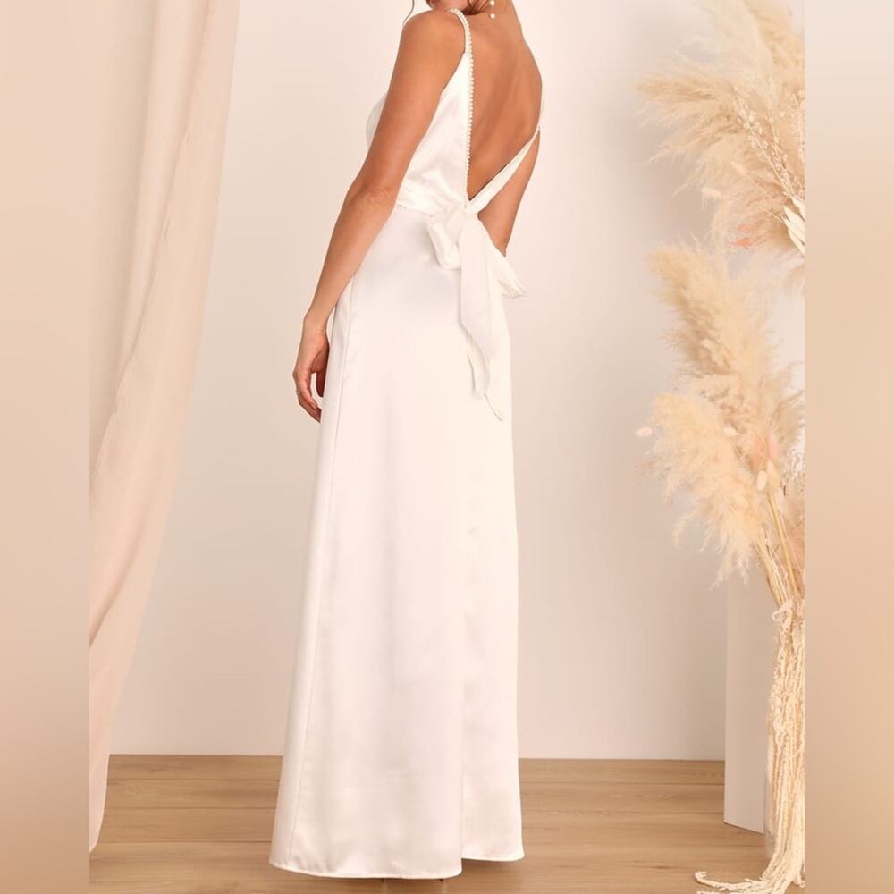 Lulus White Evening Gown Or Wedding Dress - Picture 5 of 12